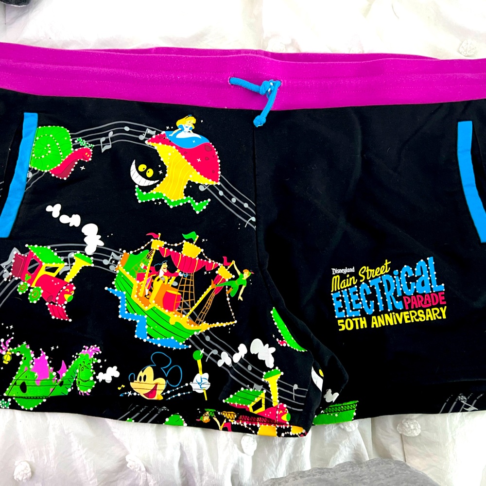 Authentic rare Disney parks electrical parade sleep shorts. New without tags